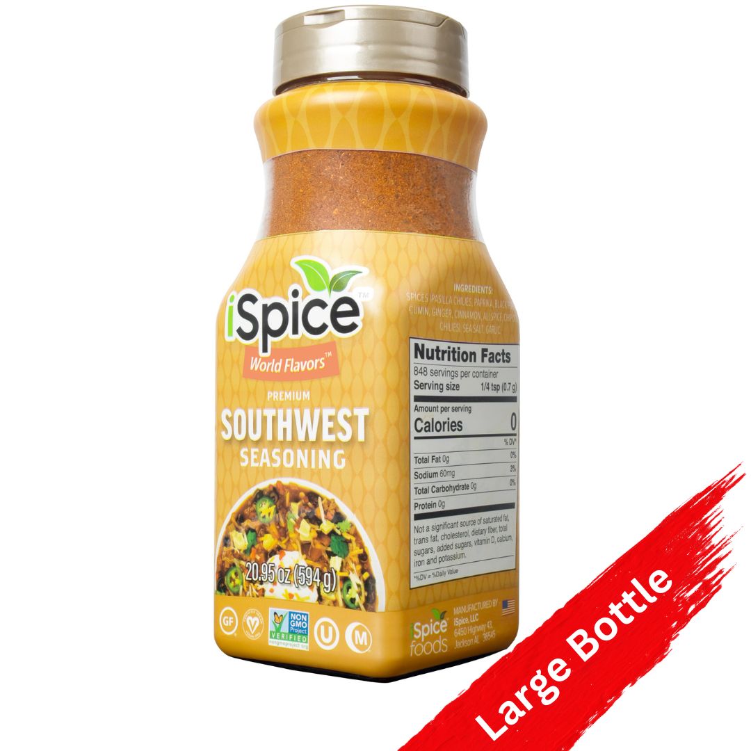 iSpice Blend | Southwest Seasoning | 20.95 oz | Mixed Spice &amp; Seasoning | Food Service | Halal | Kosher - iSpice You