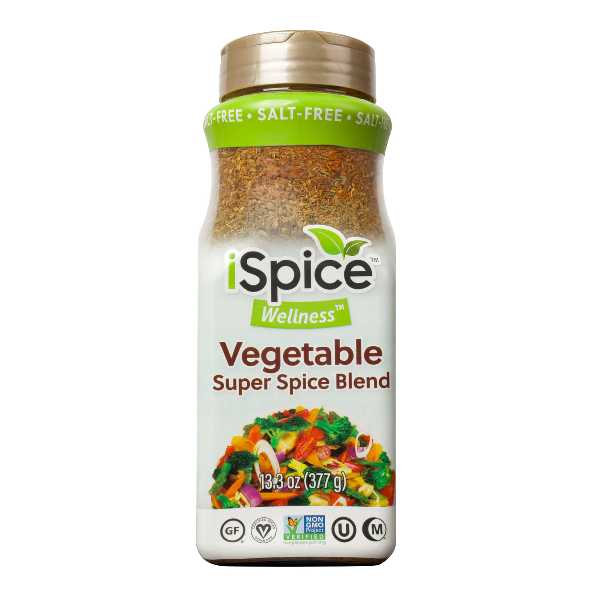 Bulk Salt-Free Vegetable Seasoning 13.3 oz by iSpice Blend - Halal for Food Service