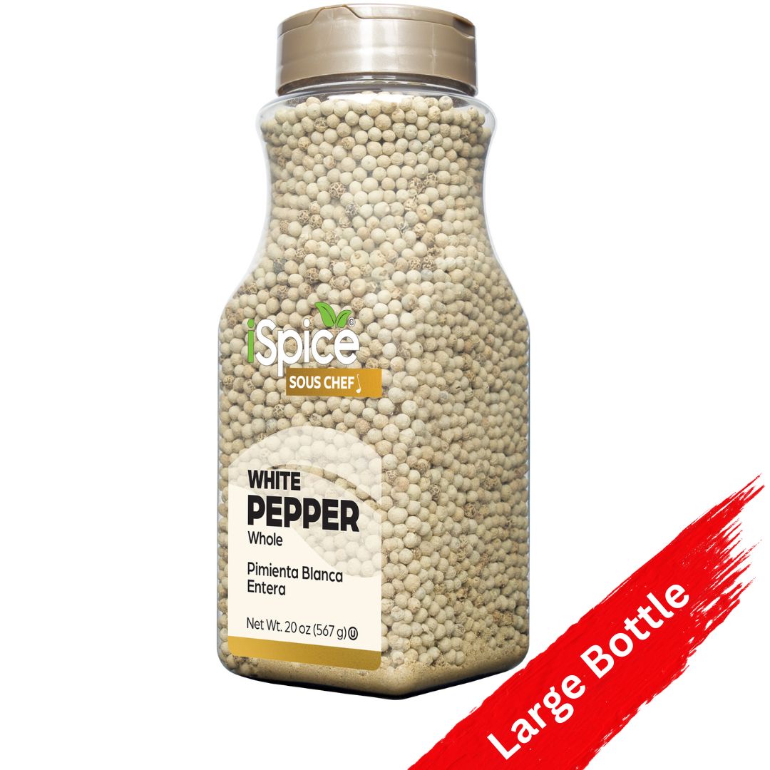 iSpice | White Pepper Whole | 20 oz | Food Service | Gourmet Spice | Kosher - iSpice You