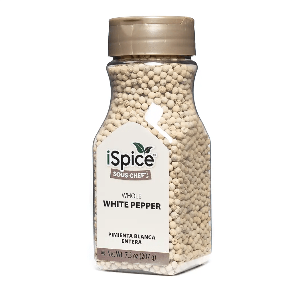 iSpice | White Pepper Whole | 7.3 oz | Gourmet Spice | Kosher | Delicate pungency - iSpice You