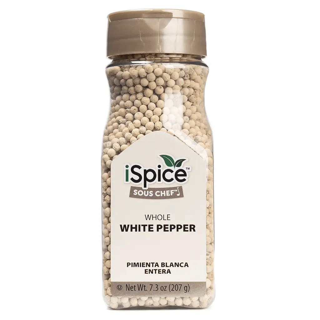 iSpice | White Pepper Whole | 7.3 oz | Gourmet Spice | Kosher | Delicate pungency - iSpice You