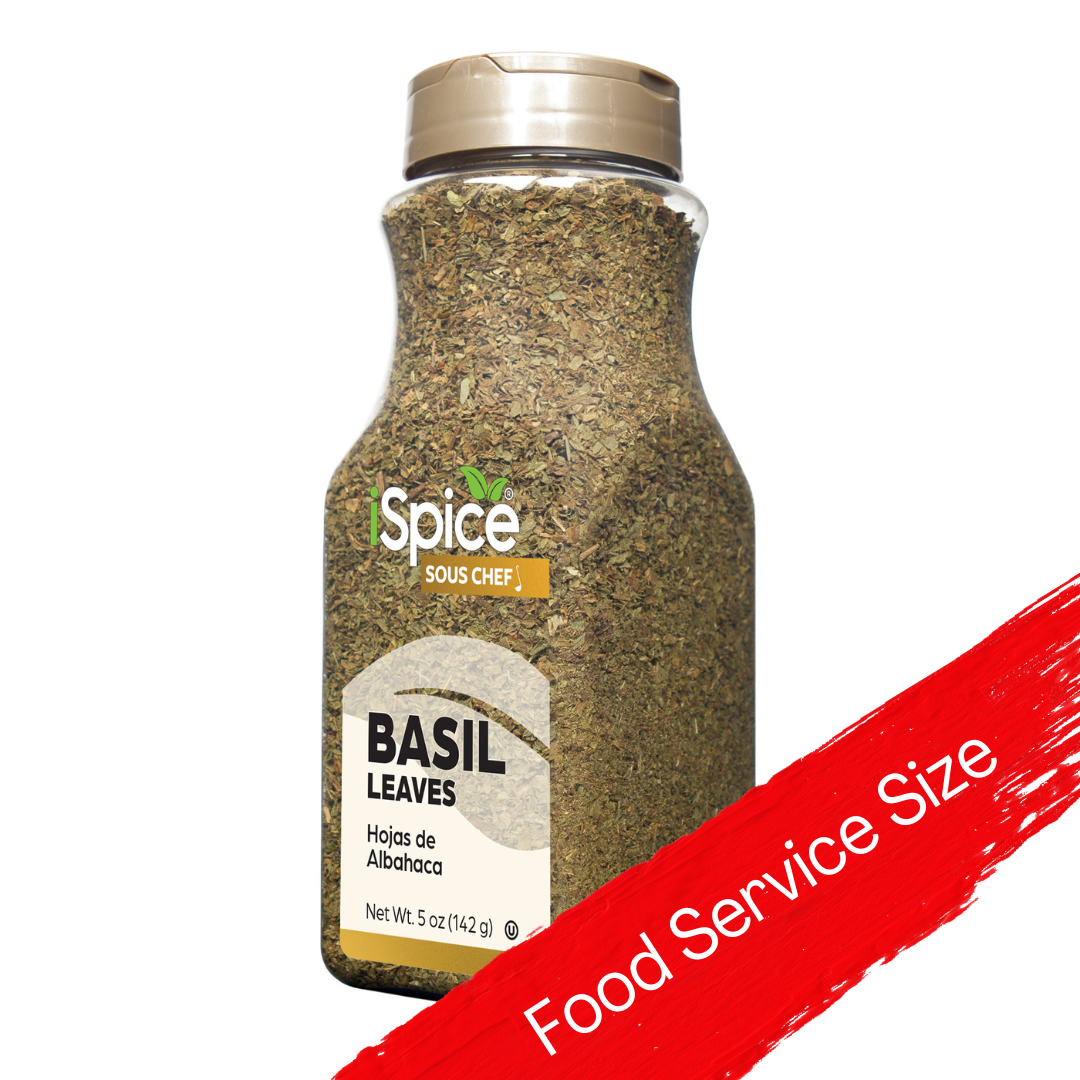 Herb Spice | Basil Leaves | 5 oz | Food Service | Kosher | Halal | Aromatic Herb